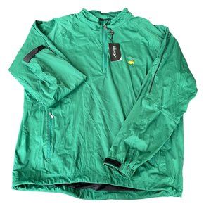 Masters Tech Green 1/4 Zip Windbreaker Jacket Size Men’s Large NWT